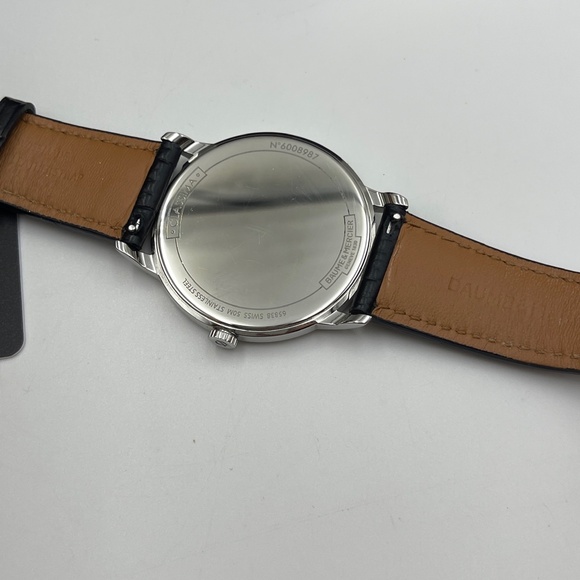 Baume & Mercier Classima Quartz White Dial Black Leather Men's Watch 10414 - Picture 10 of 16